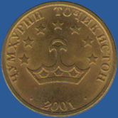 50 дирам Таджикистана 2001 года